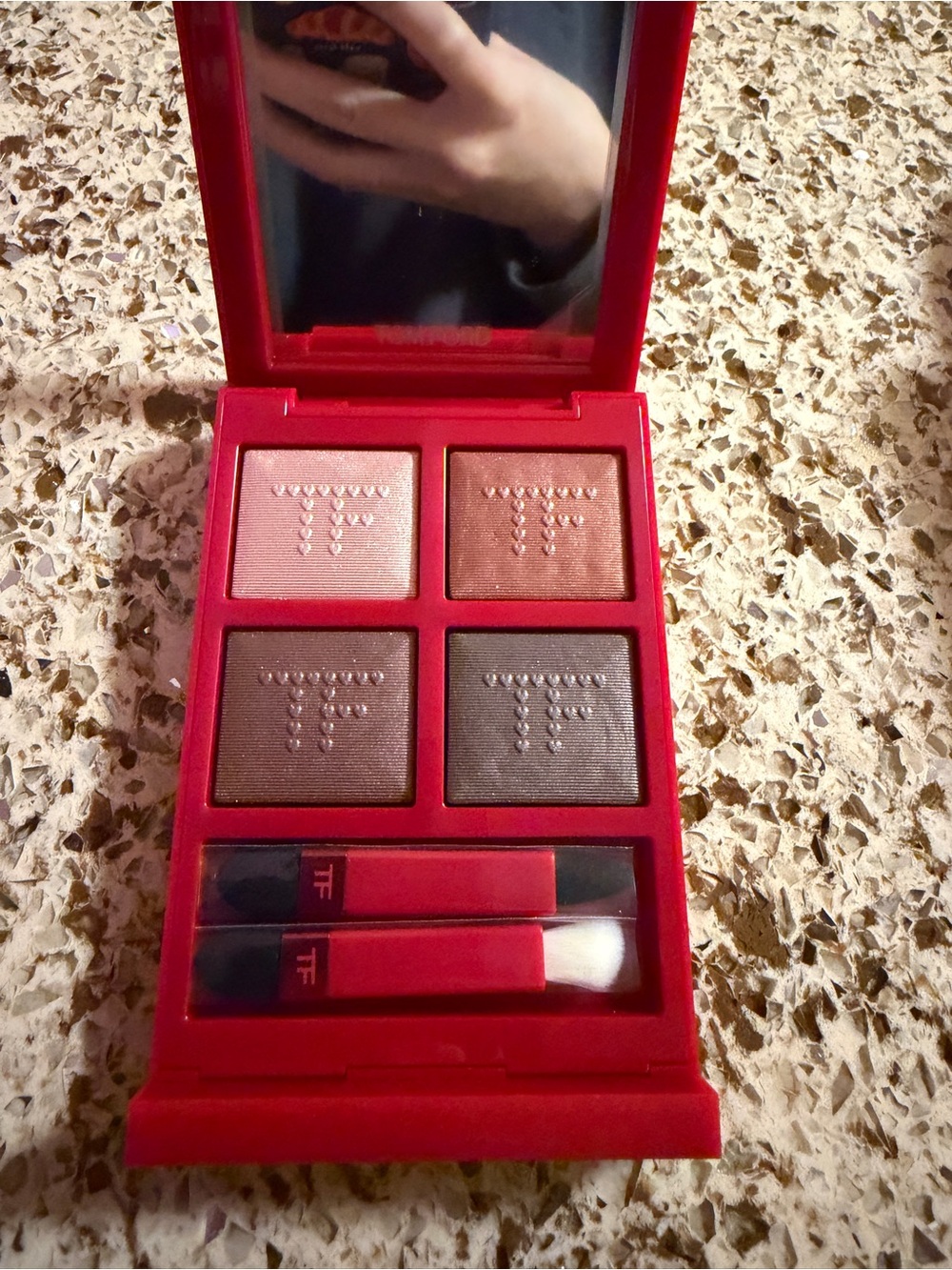 Tom Ford Red Compact Eyeshadow Quartet 03 body heat